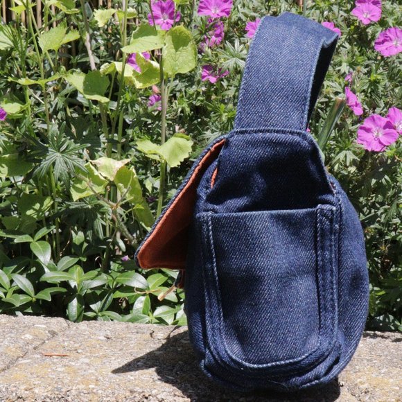 🌏 Vintage Y2k Denim Shoulder Bag - Picture 7 of 13